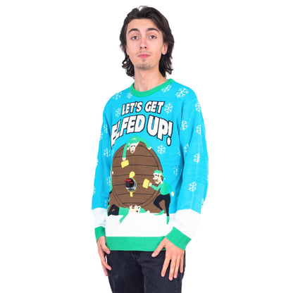 Let's Get Elfed Up Funny Ugly Christmas Sweater