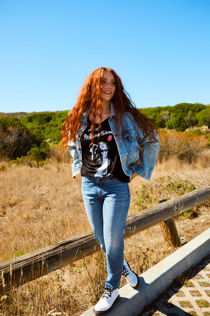 Like The Rolling Stones Tee Womens Long Sleeve Shirt Black