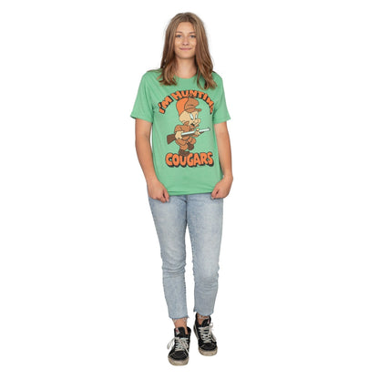 Women's Looney Tunes Elmer Fudd I'm Hunting Cougars T-Shirt