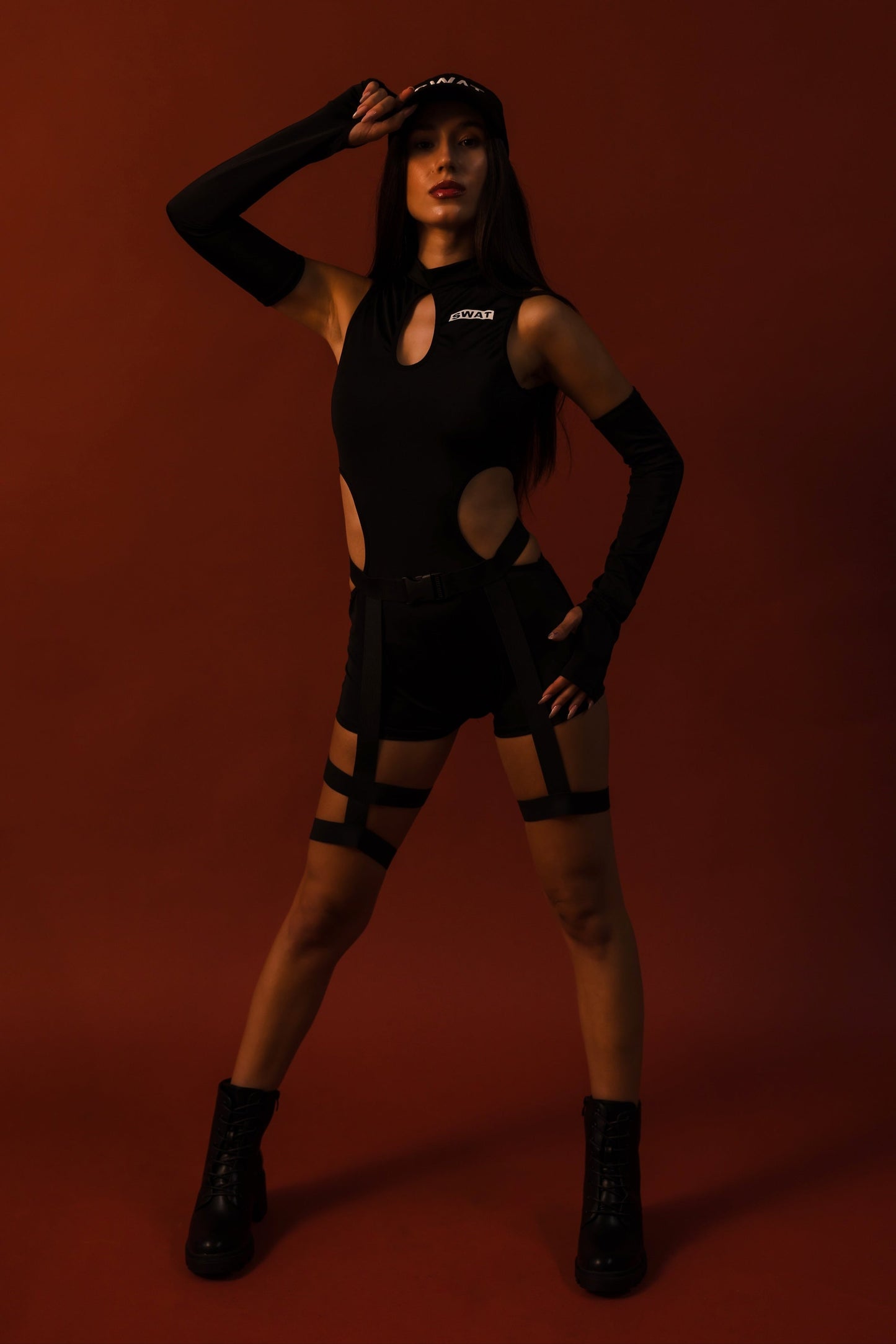 Agent Noir SWAT Womens Halloween Costume