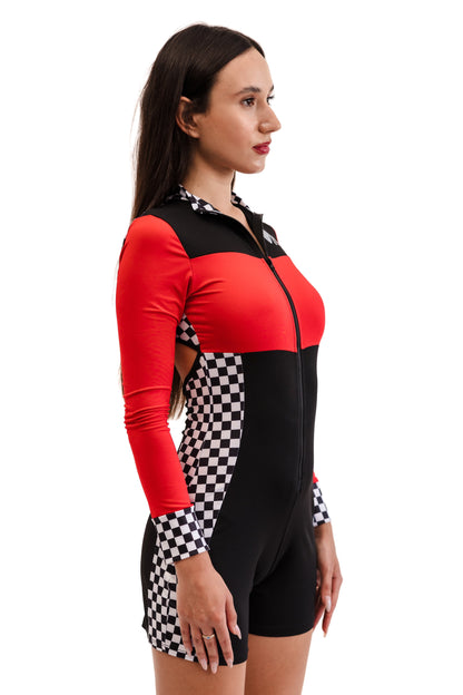 Speed Queen Racer Girl Womens Halloween Costume