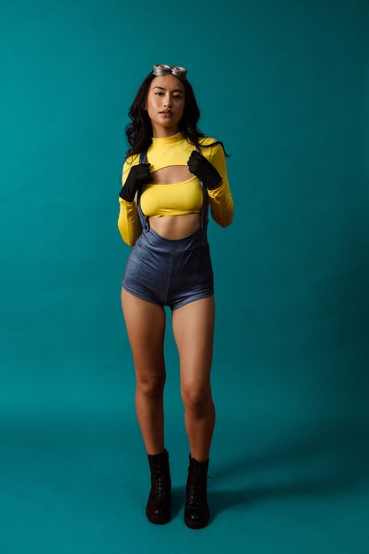Tiny Chaos Yellow Worker Womens Halloween Costume