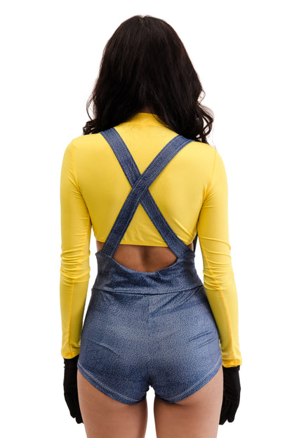 Tiny Chaos Yellow Worker Womens Halloween Costume