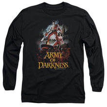 Load image into Gallery viewer, Army Of Darkness Bloody Poster Mens Long Sleeve Shirt Black
