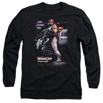 Robocop Poster Mens Long Sleeve Shirt Black Officially Licensed