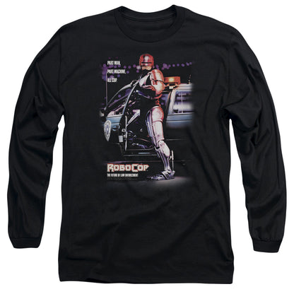 Robocop Poster Mens Long Sleeve Shirt Black Officially Licensed
