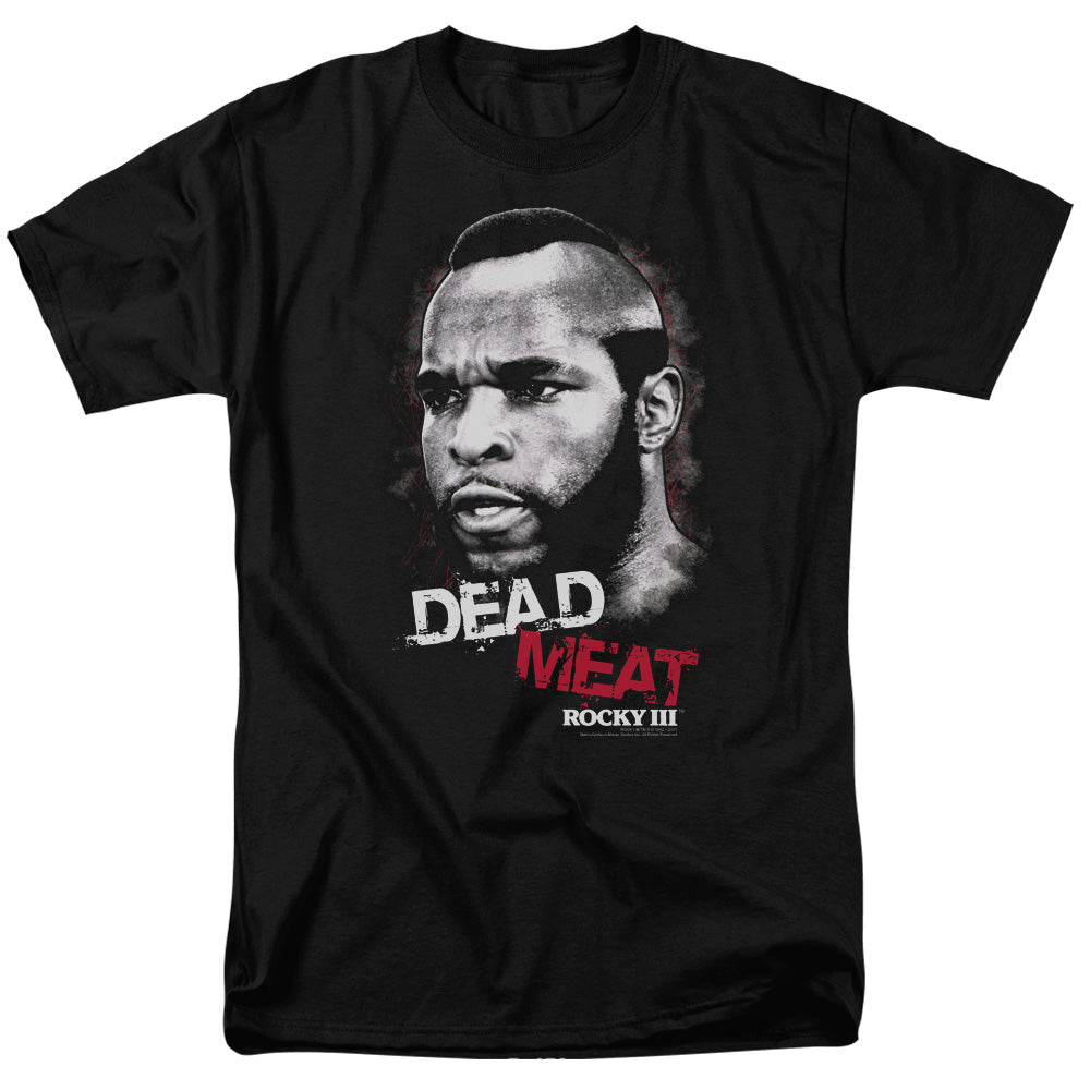 Rocky Iii Dead Meat Mens T Shirt Black