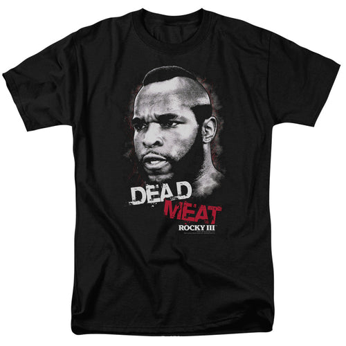 Rocky III Dead Meat Mens T Shirt Black
