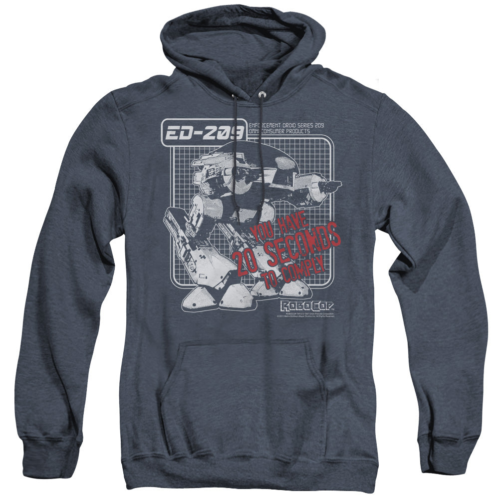 Robocop Ed 209 Heather Mens Hoodie Navy