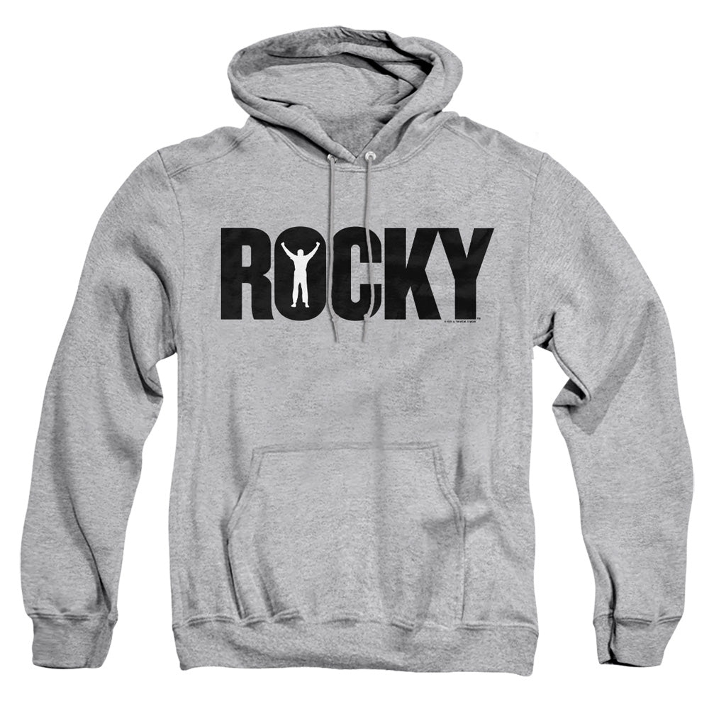 Rocky Logo Mens Hoodie Athletic Heather
