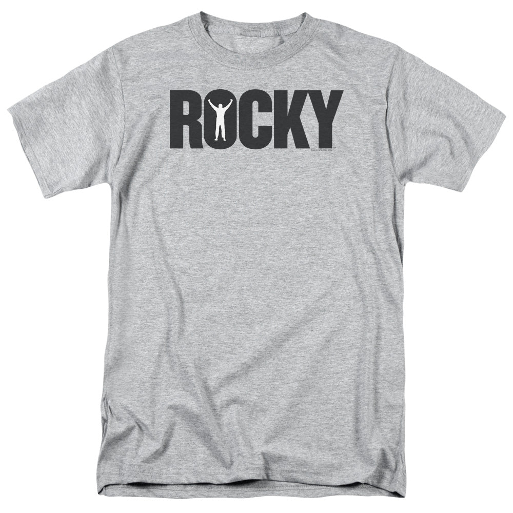 Rocky Logo Mens T Shirt Heather
