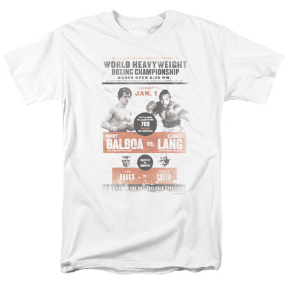 Rocky Iii Vs Clubber Poster Mens T Shirt White