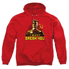 Load image into Gallery viewer, Rocky Iv I Must Break You Mens Hoodie Red
