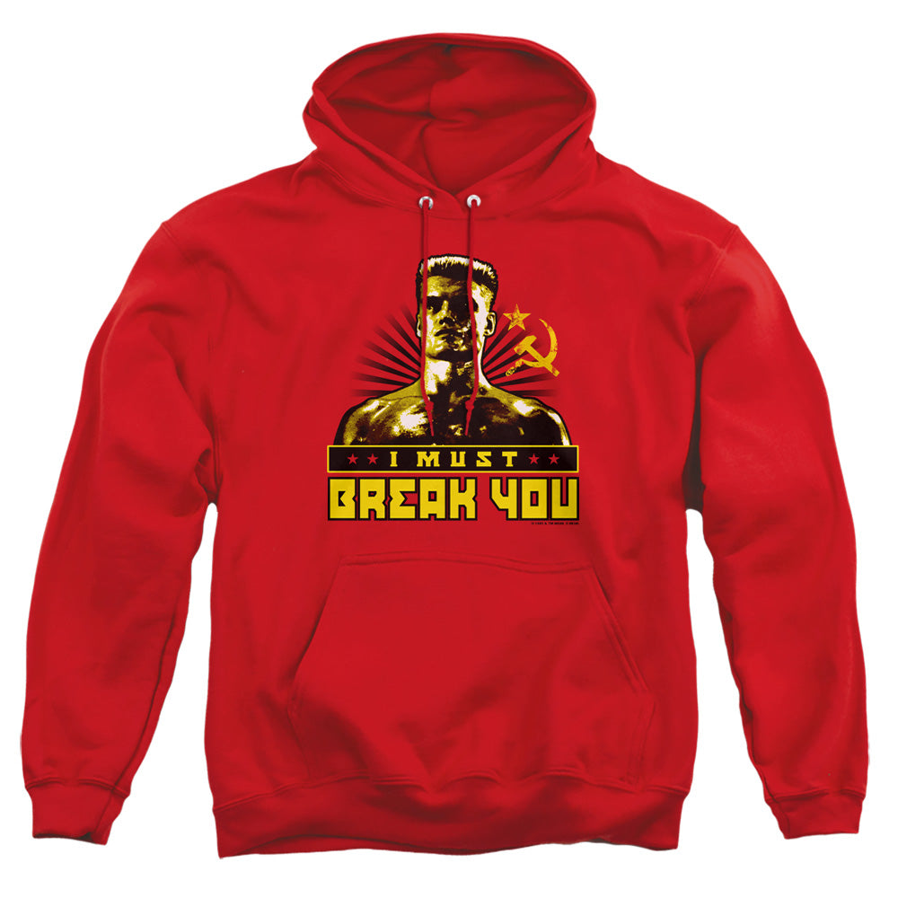 Rocky Iv I Must Break You Mens Hoodie Red