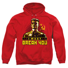 Load image into Gallery viewer, Rocky Iv I Must Break You Mens Hoodie Red
