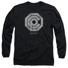 Load image into Gallery viewer, Robocop Distressed Ocp Logo Mens Long Sleeve Shirt Black Officially Licensed
