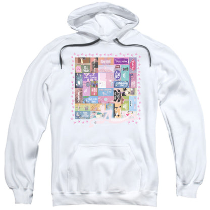 Pink Panther Vintage Titles Mens Hoodie White