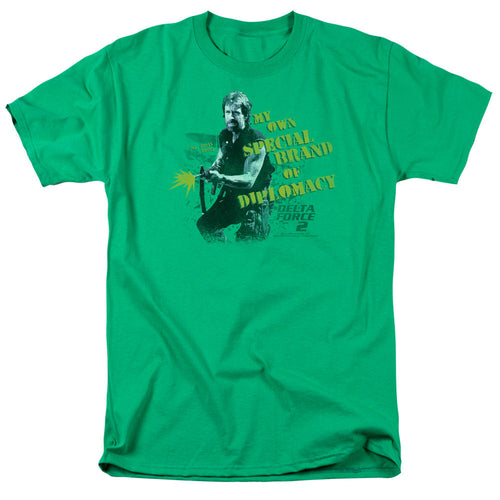 Delta Force 2 Special Diplomacy Mens T Shirt Kelly Green