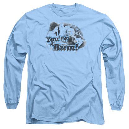 Rocky Youre A Bum Mens Long Sleeve Shirt Carolina Blue Officially Licensed