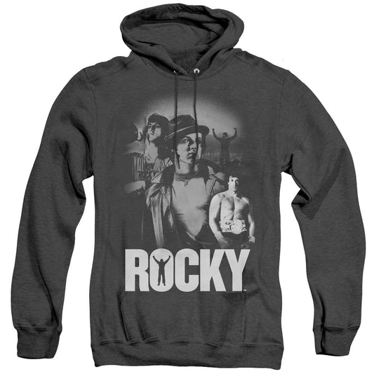 Rocky Making Of A Champ Heather Mens Hoodie Black