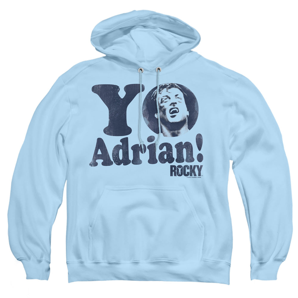 Rocky Yo Adrian Mens Hoodie Light Blue