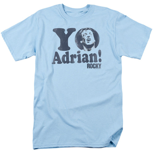Rocky Yo Adrian Mens T Shirt Light Blue