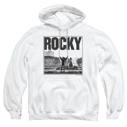 Rocky Top Of The Stairs Mens Hoodie White