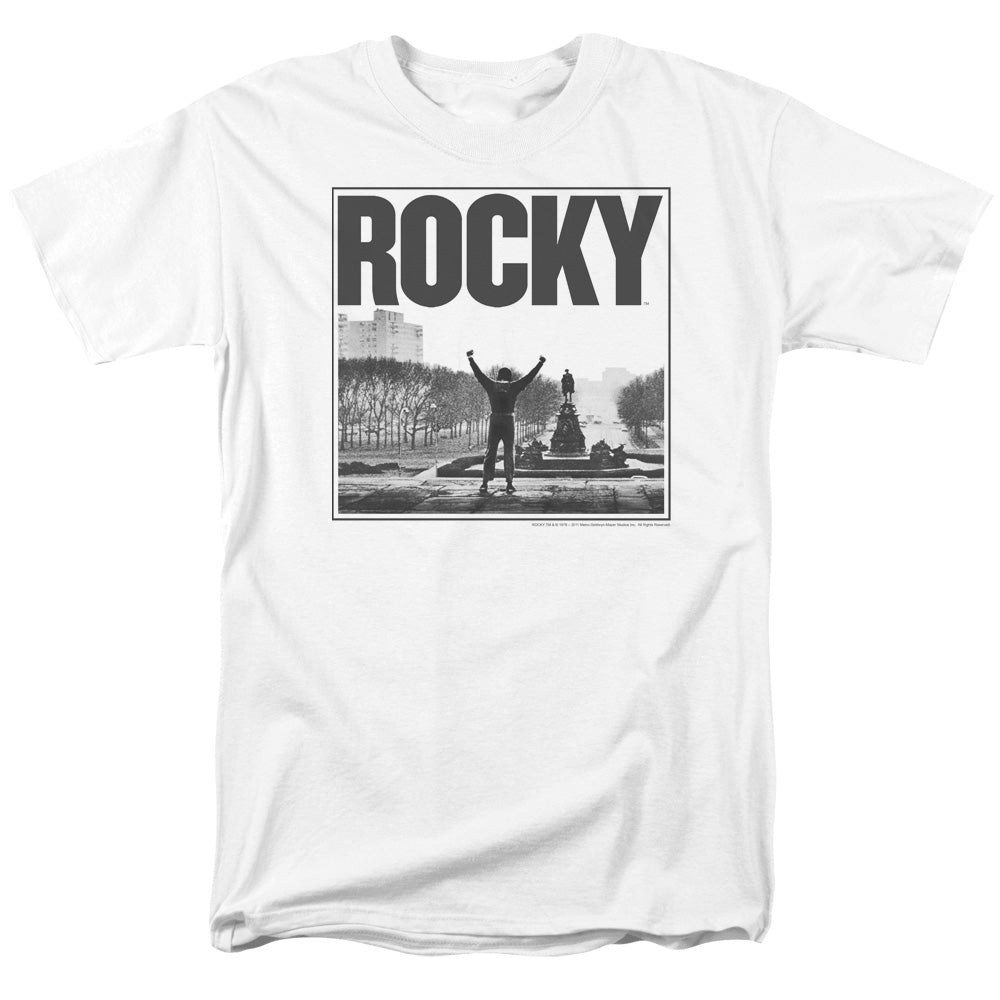 Rocky Top Of The Stairs Mens T Shirt White