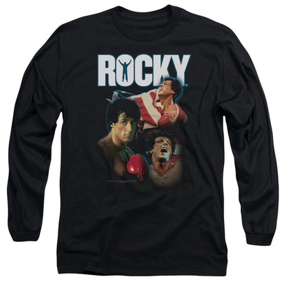 Rocky I Did It Mens Long Sleeve Shirt Black Officially Licensed