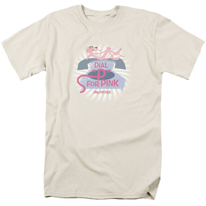 Pink Panther Dial P For Pink Mens T Shirt Cream