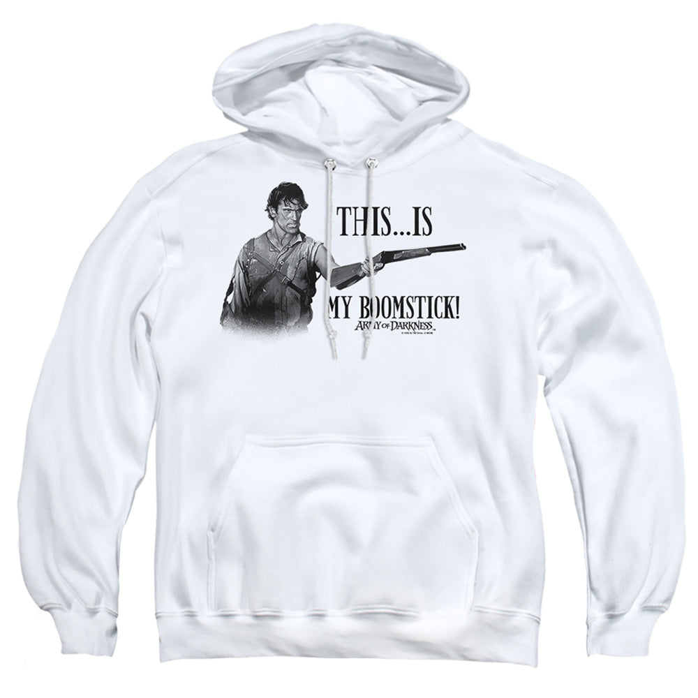 Army Of Darkness Boomstick! Mens Hoodie White