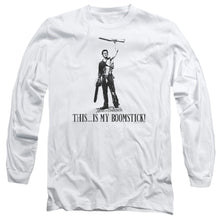 Load image into Gallery viewer, Army Of Darkness Boomstick! Mens Long Sleeve Shirt White

