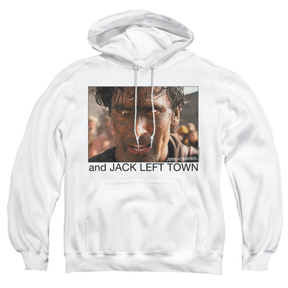 Army Of Darkness Jack Left Town Mens Hoodie White