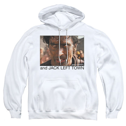 Army Of Darkness Jack Left Town Mens Hoodie White
