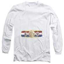 Load image into Gallery viewer, Rocky Championship Belt(Bottom Front) Mens Long Sleeve Shirt White Officially Licensed
