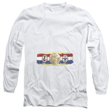 Load image into Gallery viewer, Rocky Championship Belt(Bottom Front) Mens Long Sleeve Shirt White Officially Licensed
