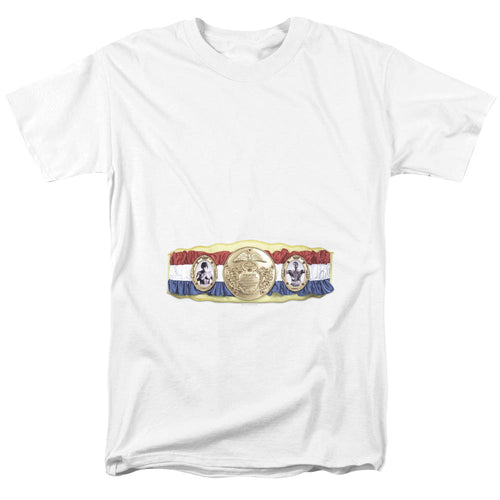Rocky Championship Belt (Bottom Front) Mens T Shirt White