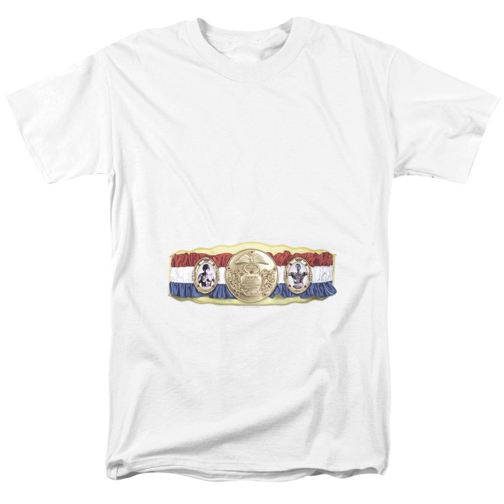 Rocky Championship Belt(Bottom Front) Mens T Shirt White