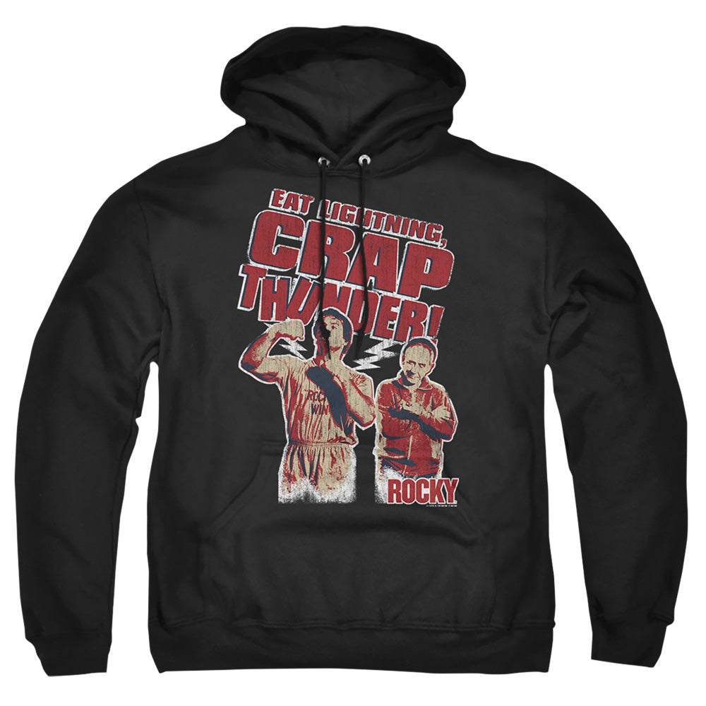 Rocky Eat Lightning Mens Hoodie Black