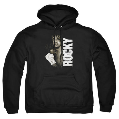 Rocky Painted Rocky Mens Hoodie Black