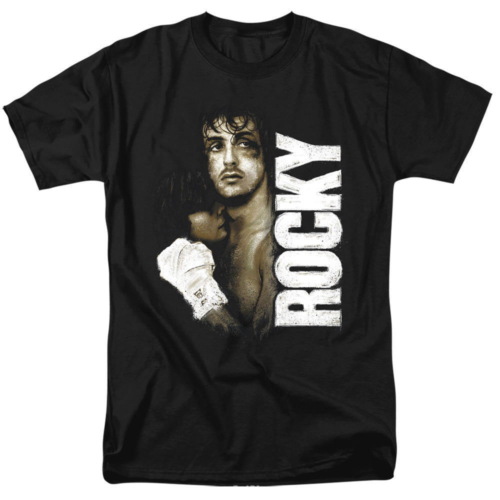 Rocky Painted Rocky Mens T Shirt Black