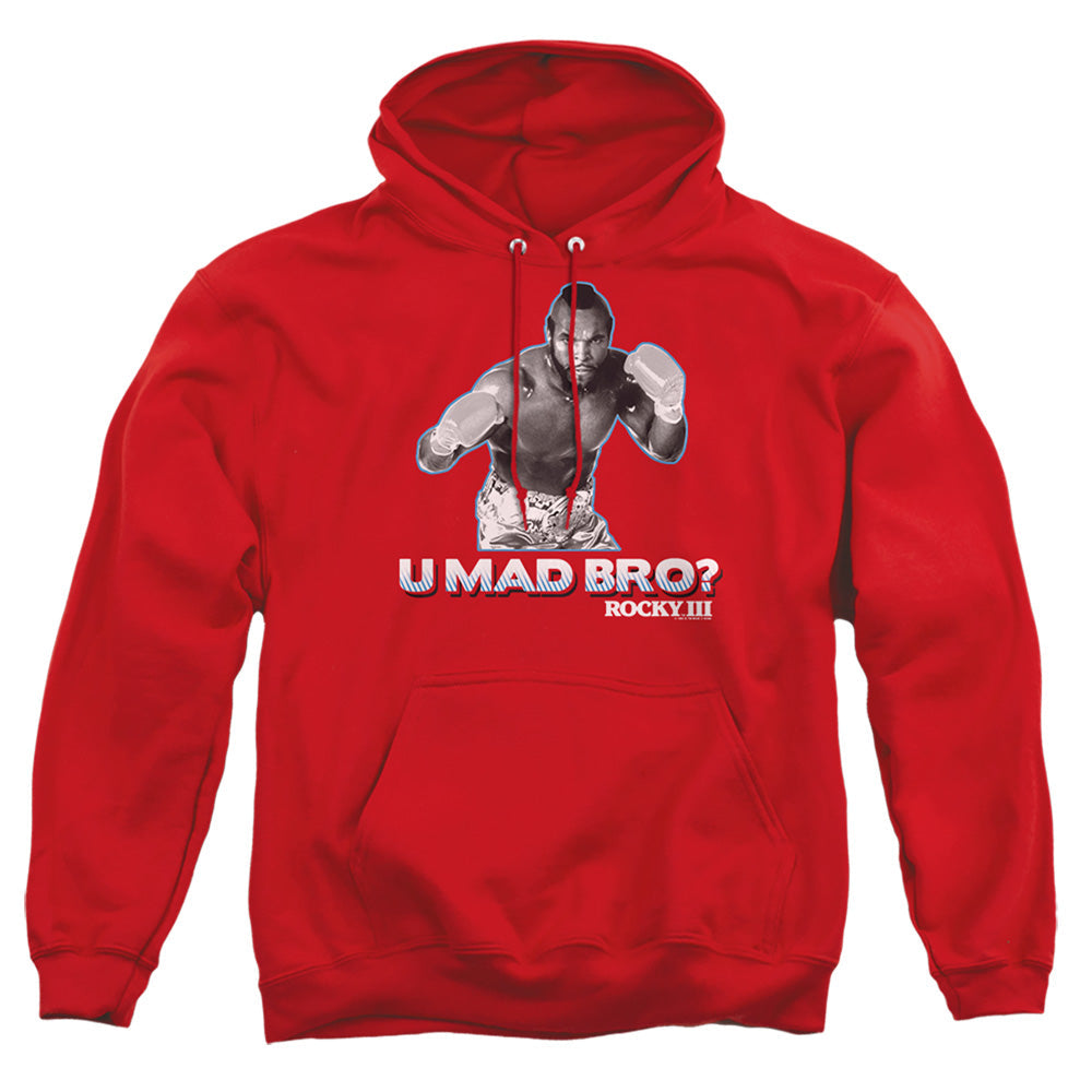 Rocky Iii U Mad Bro Mens Hoodie Red
