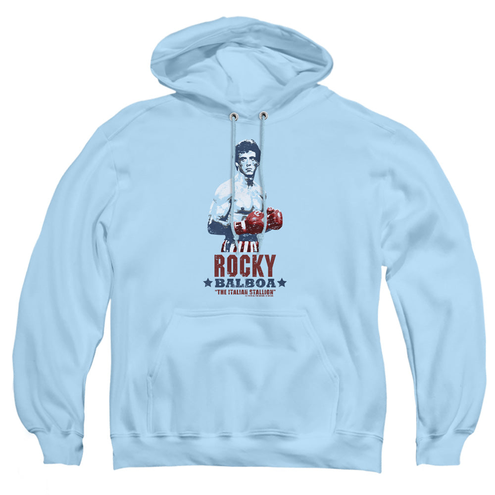 Rocky Balboa Mens Hoodie Light Blue