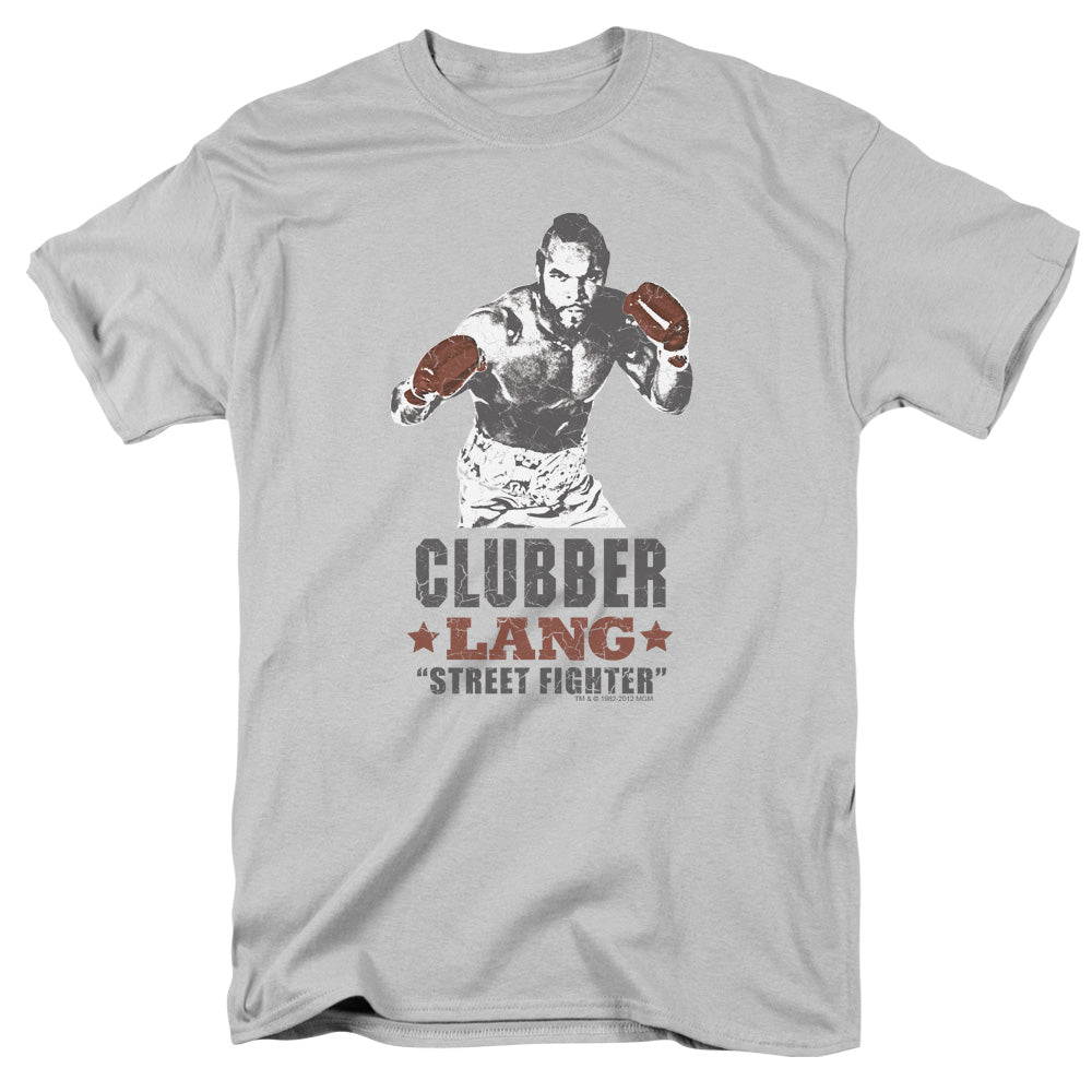 Rocky III Clubber Mens T Shirt Silver