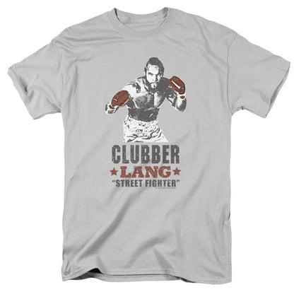 Rocky III Clubber Mens T Shirt Silver