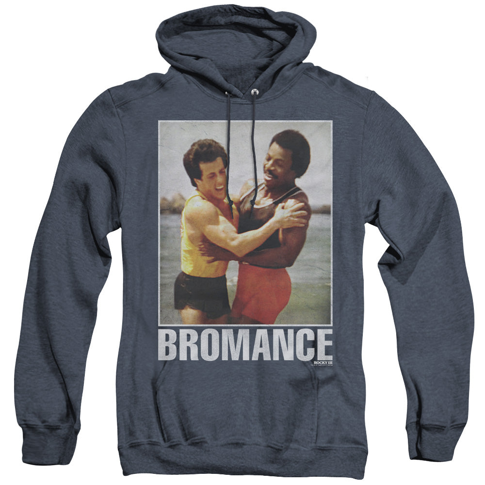 Rocky Bromance Heather Mens Hoodie Navy