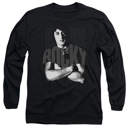 Rocky Shirt Mens Long Sleeve Shirt Black Officially Licensed
