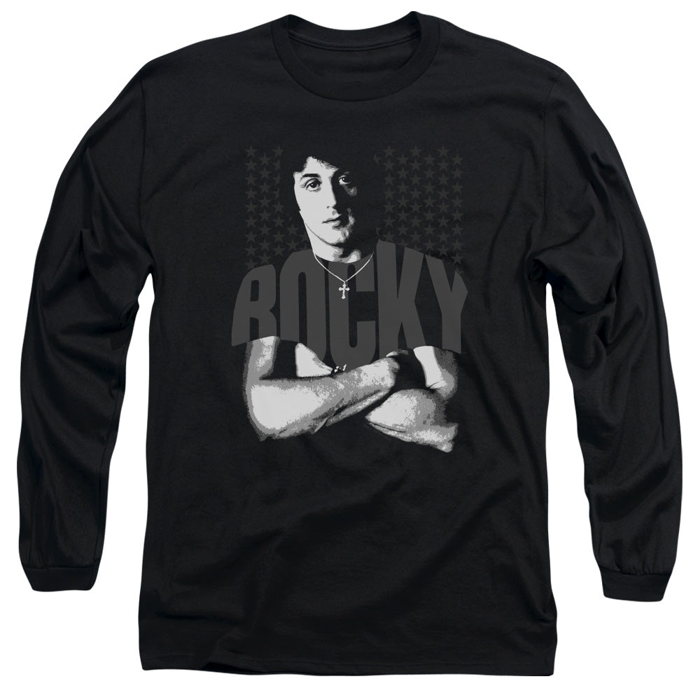 Rocky Shirt Mens Long Sleeve Shirt Black Officially Licensed