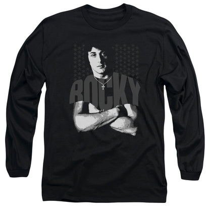Rocky Shirt Mens Long Sleeve Shirt Black Officially Licensed