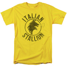 Load image into Gallery viewer, Rocky Italian Stallion Mens T Shirt Yellow
